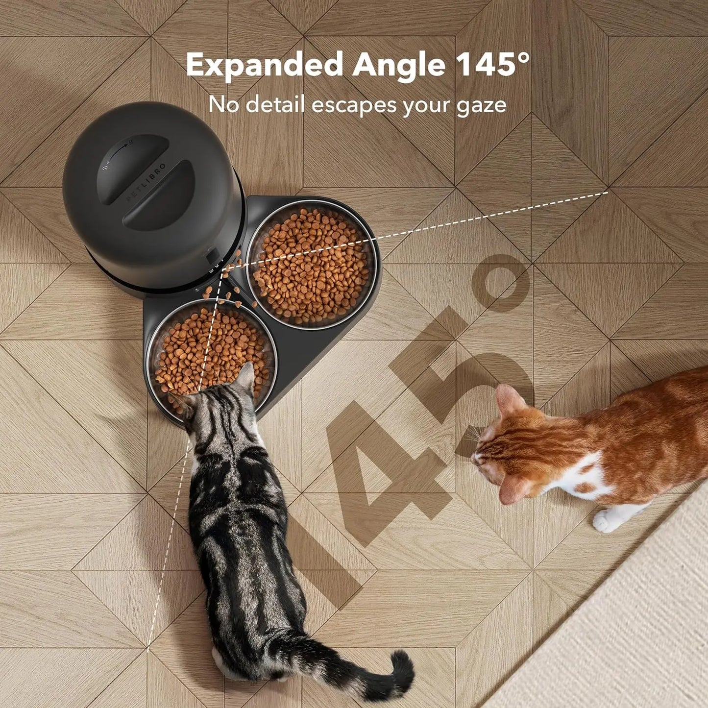 PETLIBRO Automatic Pet Feeder with Camera for Two Pets, 1080P HD Video with Night Vision