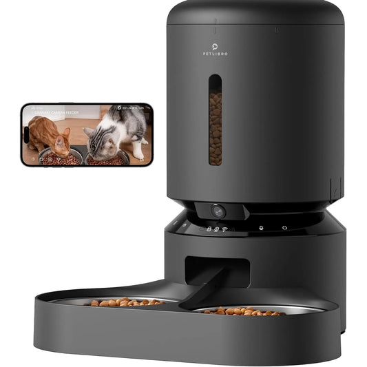 PETLIBRO Automatic Pet Feeder with Camera for Two Pets, 1080P HD Video with Night Vision