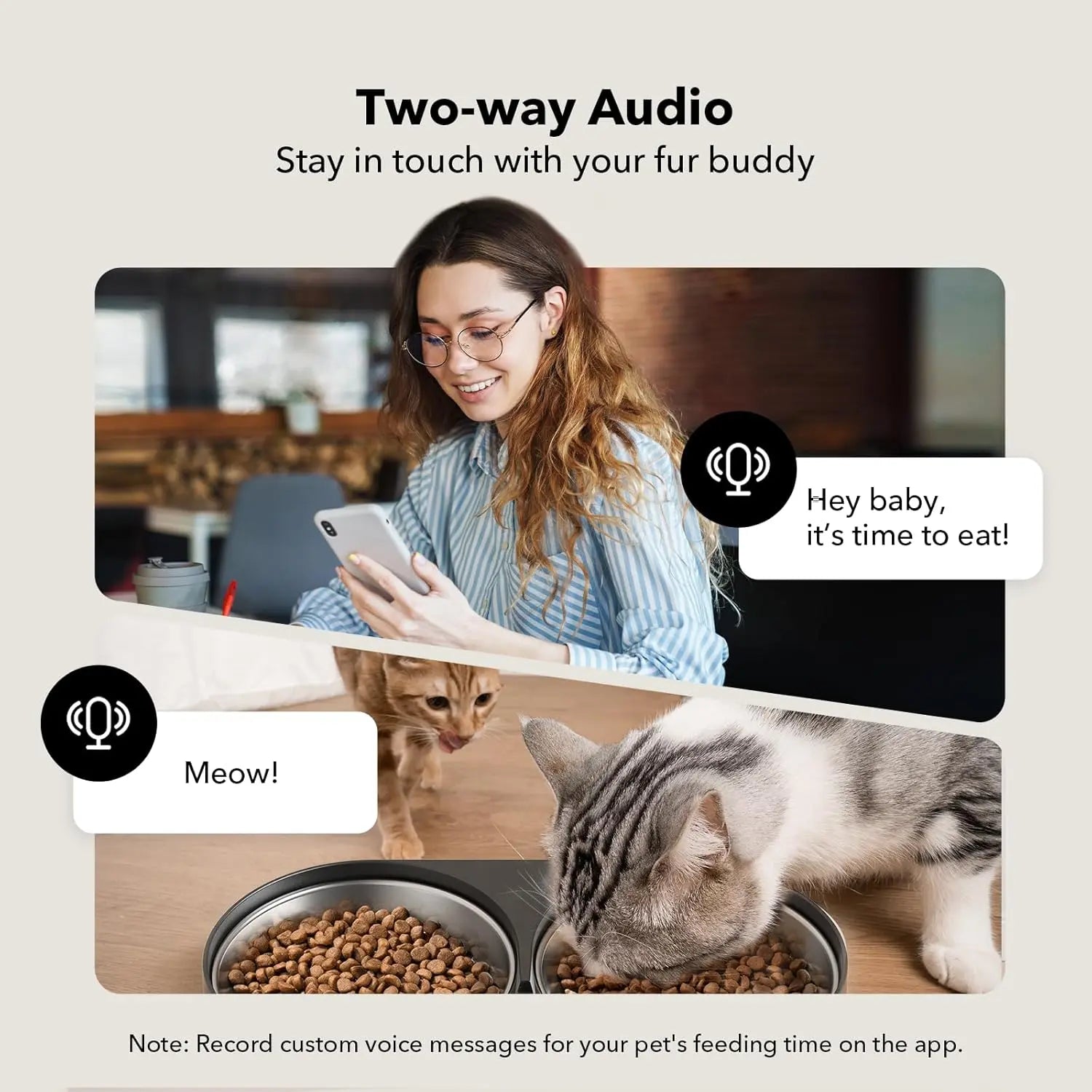PETLIBRO Automatic Pet Feeder with Camera for Two Pets, 1080P HD Video with Night Vision