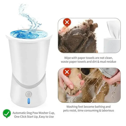 Automatic Pet Paw Cleaner - Portable Silicone Foot Washer for Small and Medium Dogs